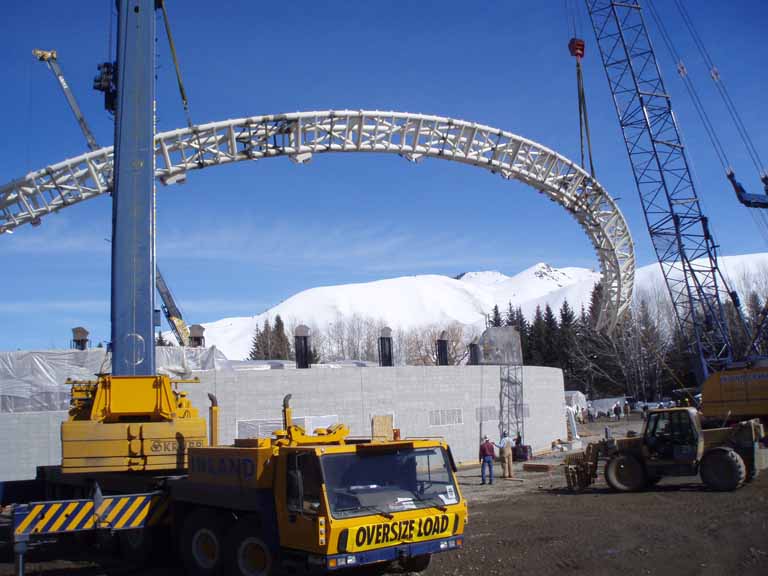 Rolled Pipe Roof at the RE Holding Sun Valley Music Pavilion